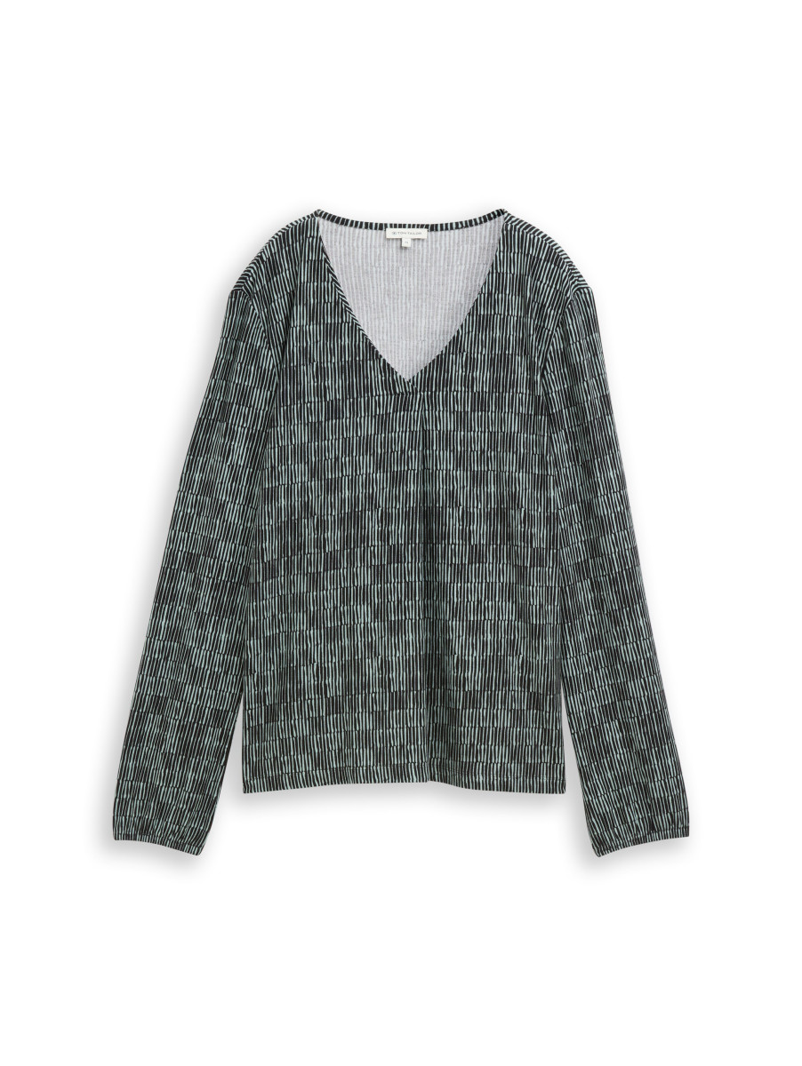 Damen Langarmshirt mit Muster