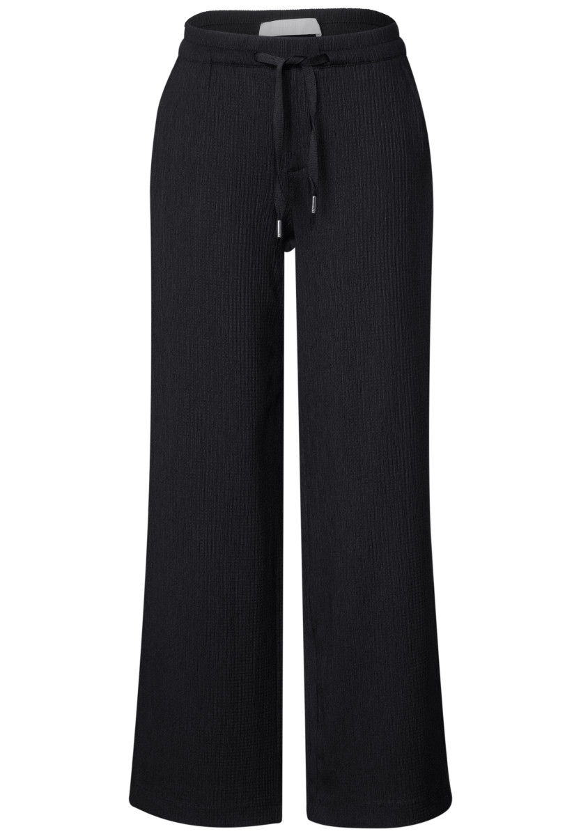 Damen Wide-Leg-Hose mit Struktur