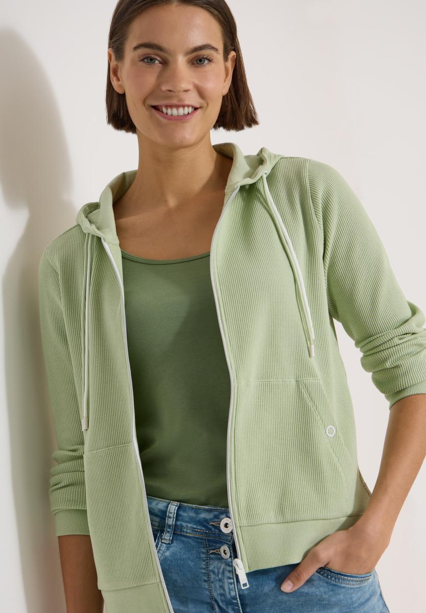 Damen Sweatjacke Mit Kapuze