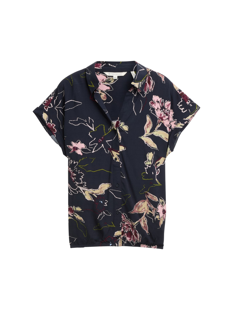 Curvy Bluse mit Blumenmuster