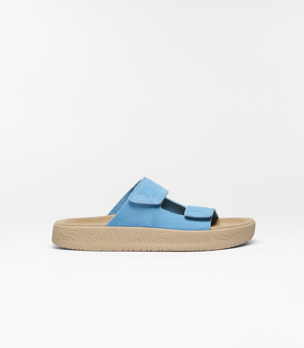 Damen Sandale Etna Suede Aqua Almond
