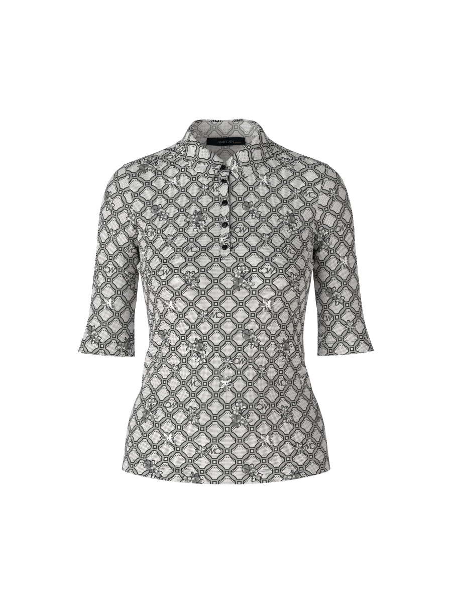 Damen Poloshirt mit Print