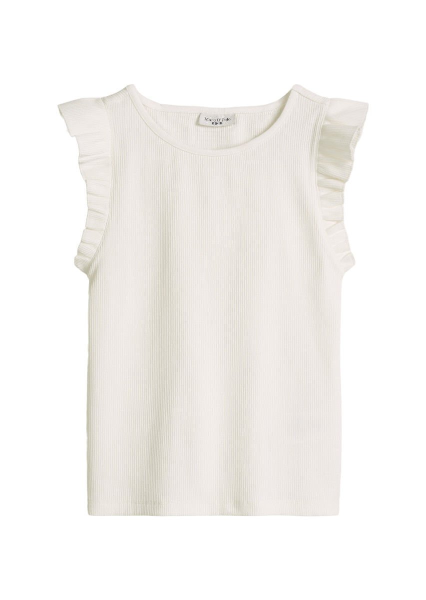 Ärmelloses Volant-Top