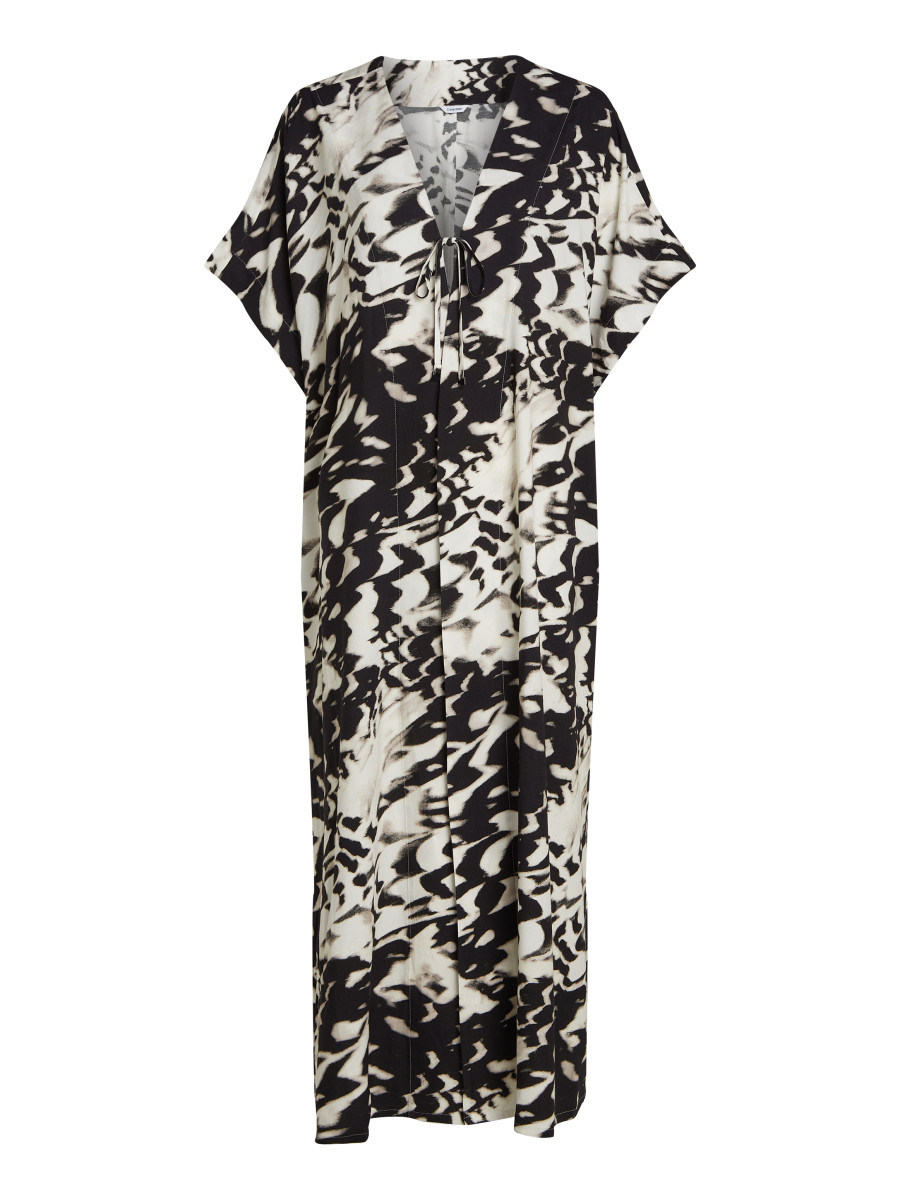 Damen Strand-Kaftan aus Viskose-Leinen