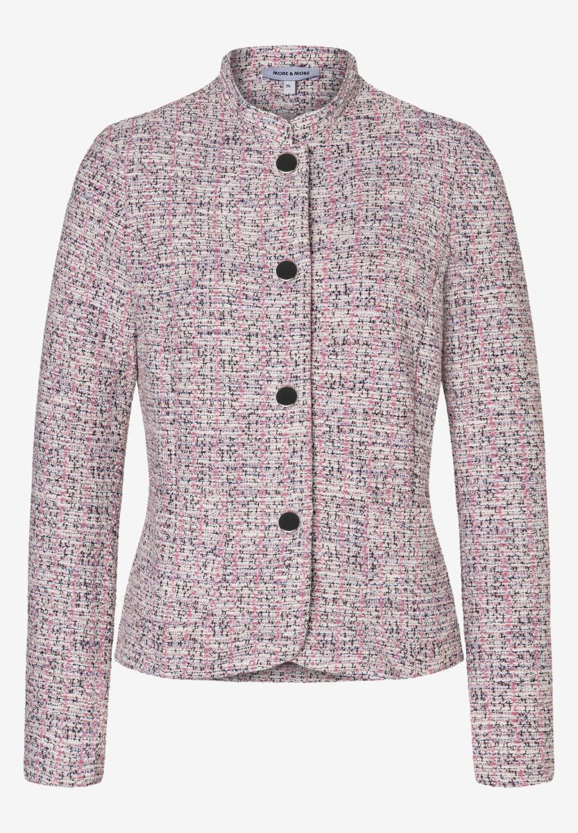 Damen Bouclé Jerseyjacke