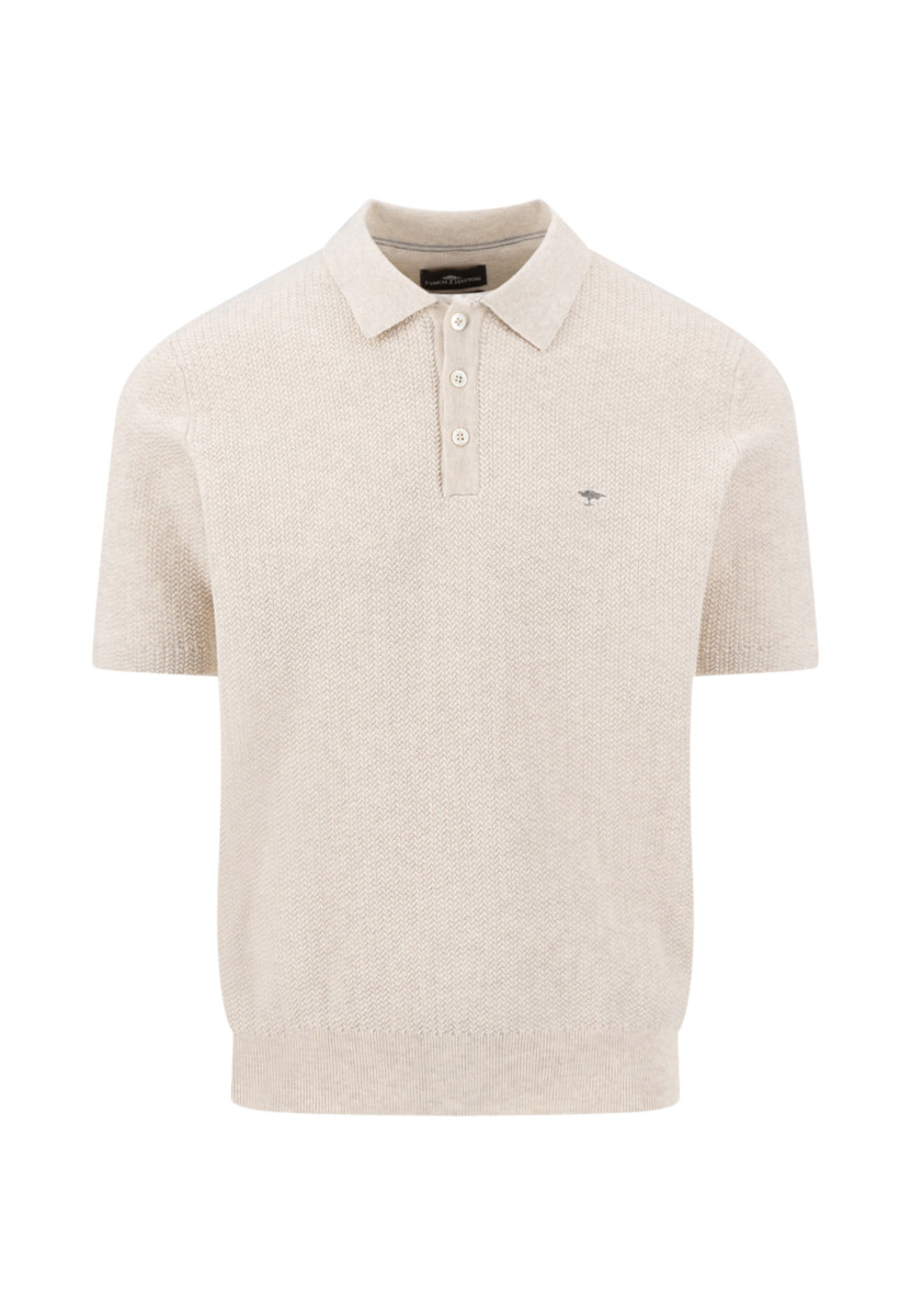 Herren Strick-Poloshirt