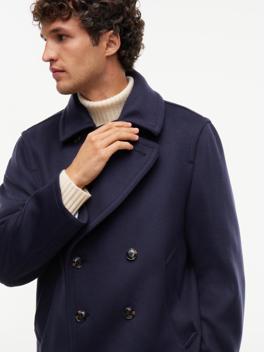 Herren Peacoat NY Wool