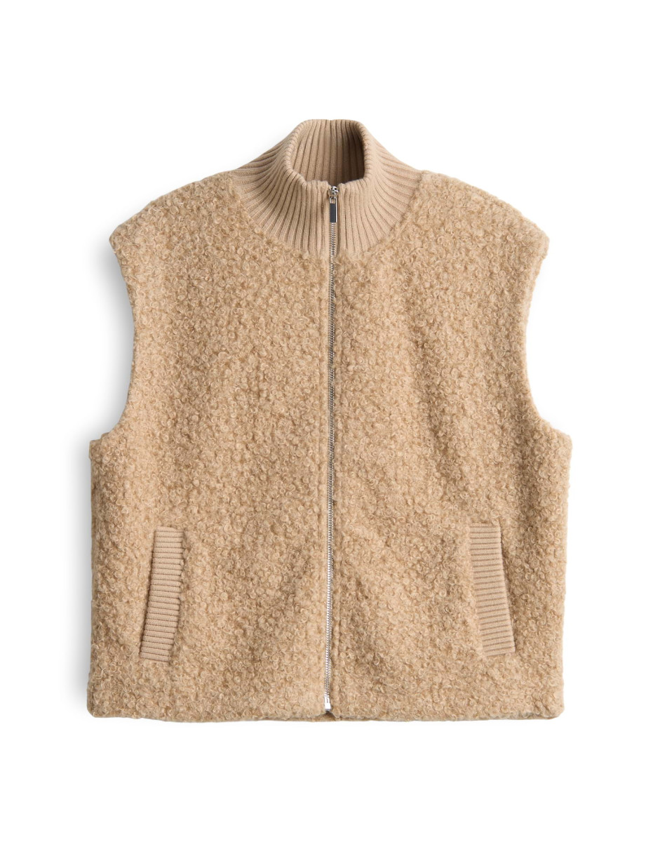 Damen Sweatweste Bouclé Optik Guluni
