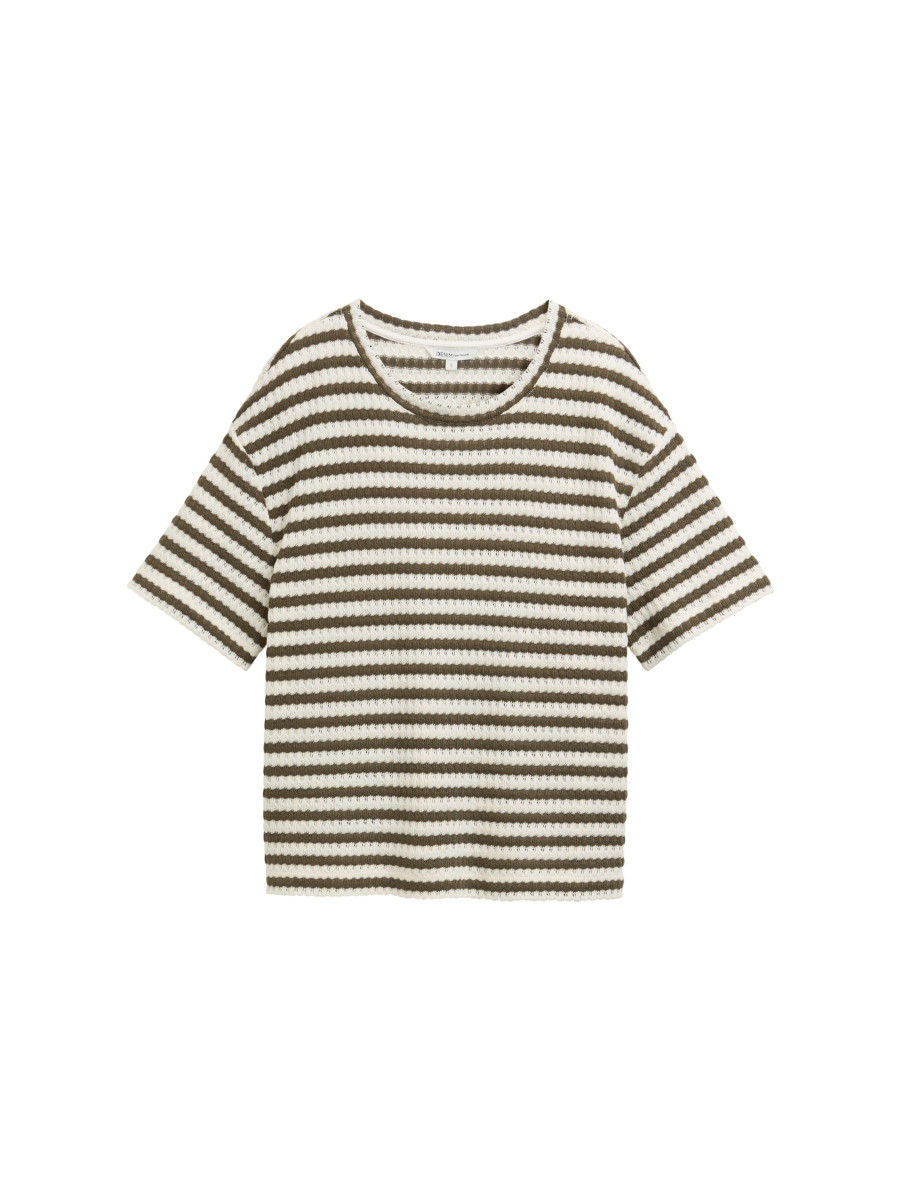 Damen Sweatshirt mit Streifenmuster