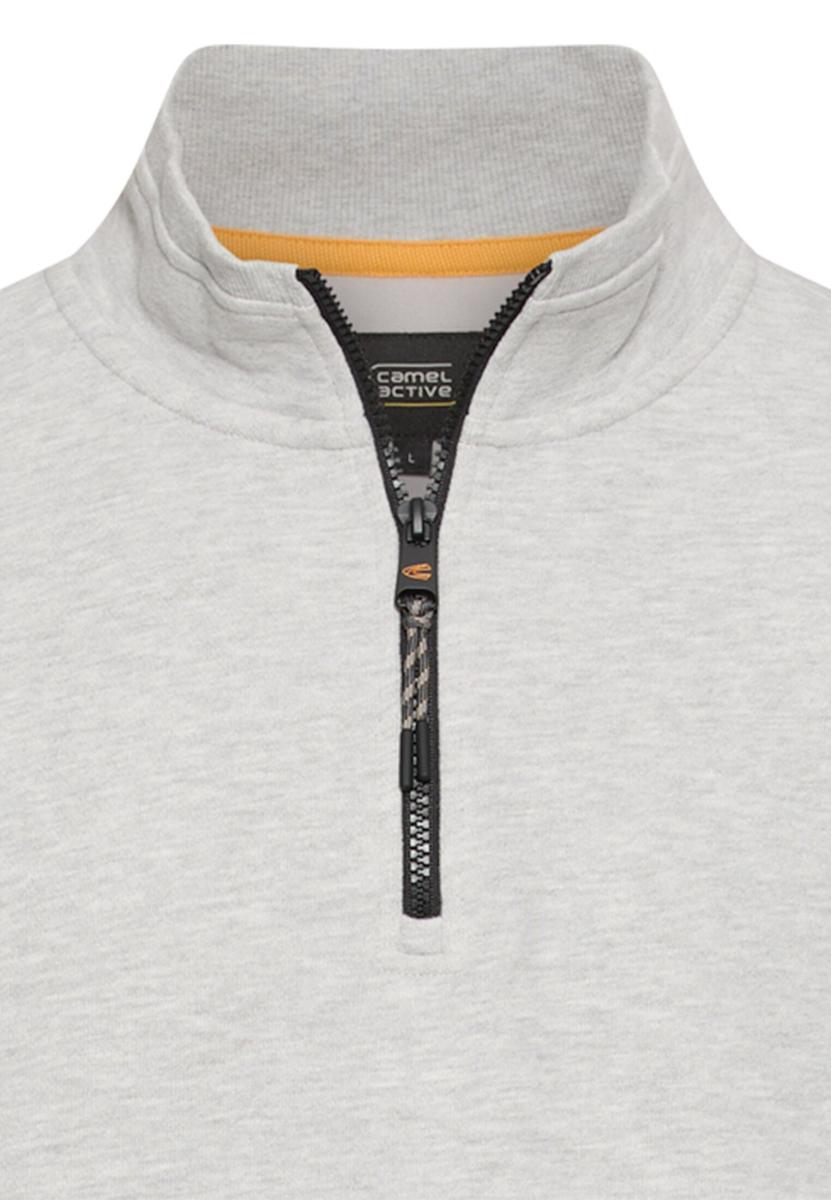 Herren Sweatshirt Mit Troyerkragen