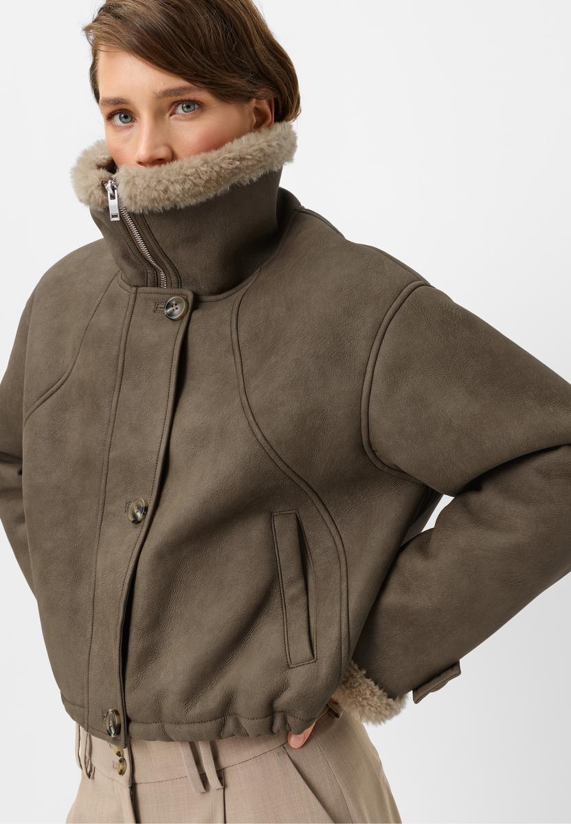 Damen Webpelzjacke