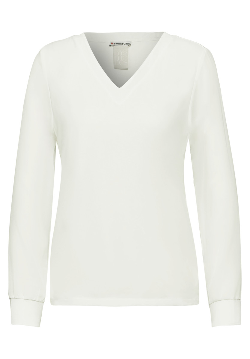 Damen Langarmshirt Chiffon-Shirt