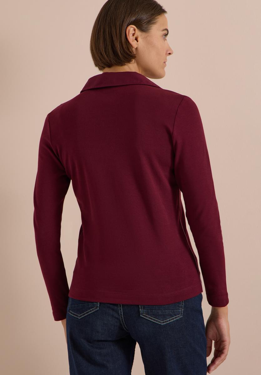 Damen Langarm Poloshirt