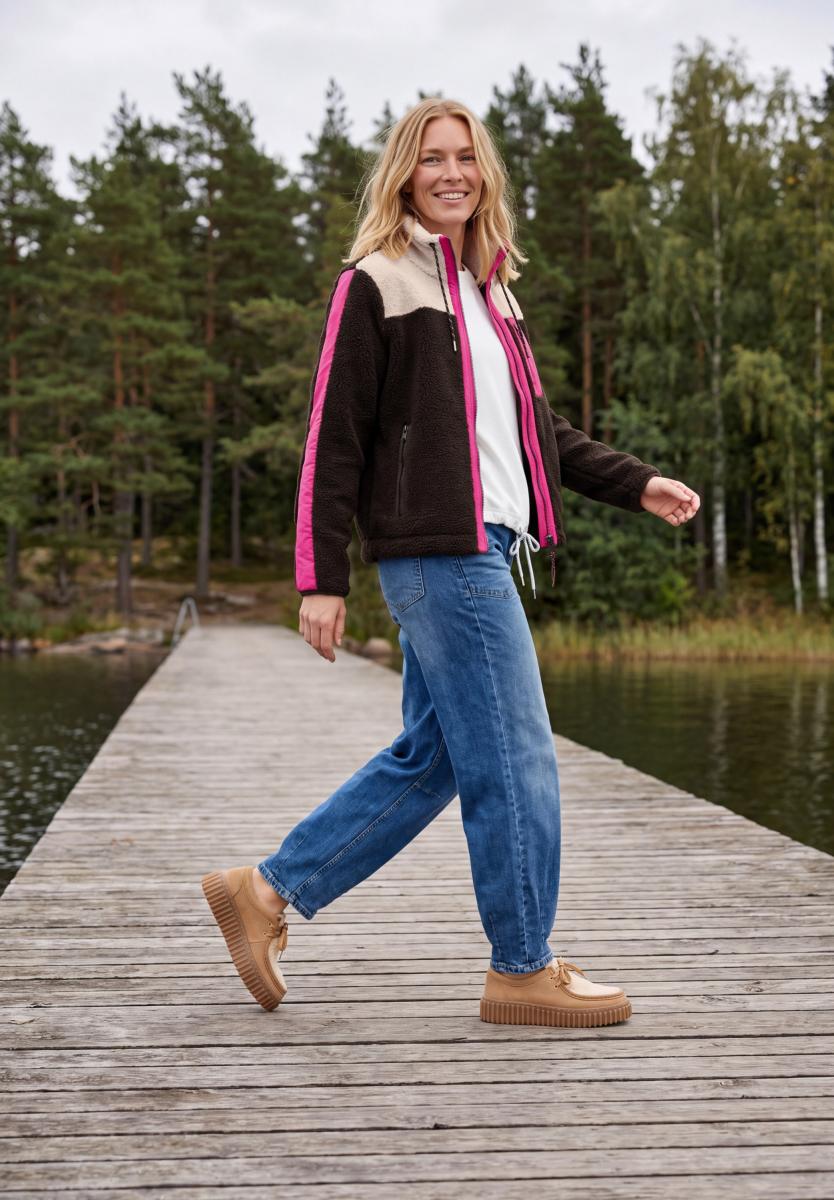 Damen Teddy-Jacke