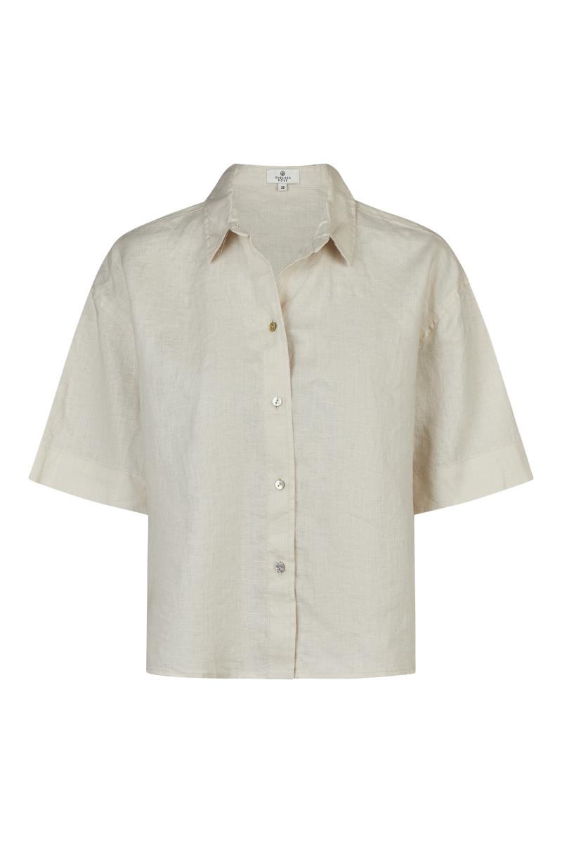 Leinenbluse Kurzarm