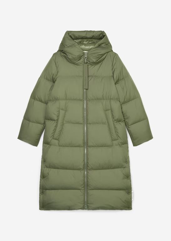 Damen Puffer-Daunenmantel