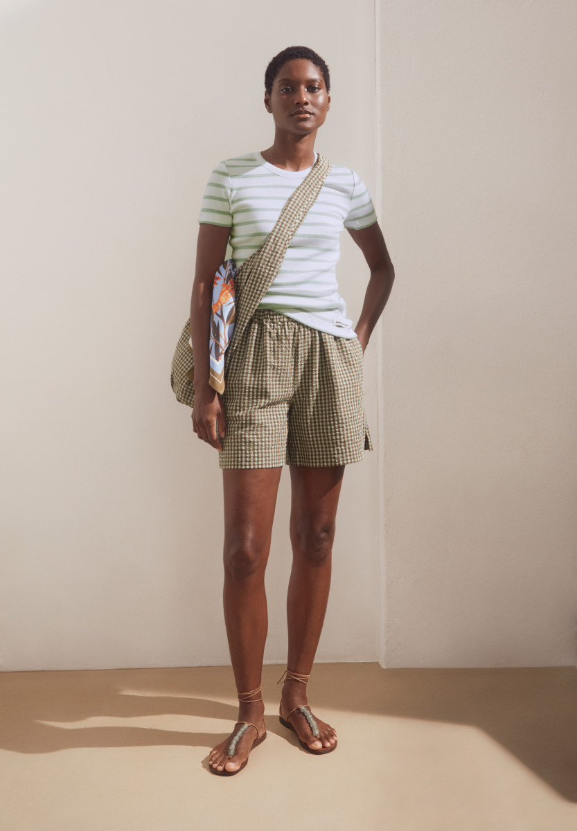 Damen Ripp-T-Shirt KARDAA STRIPES