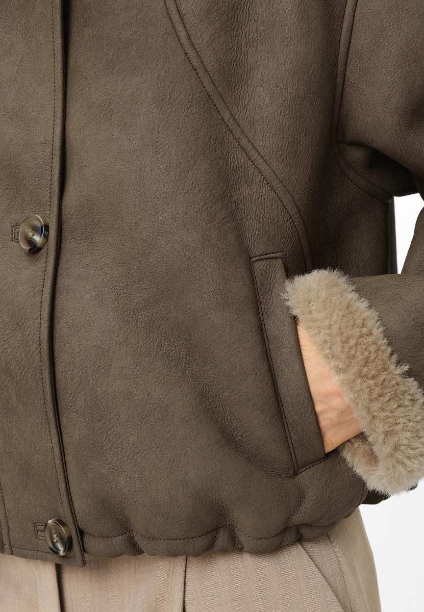 Damen Webpelzjacke