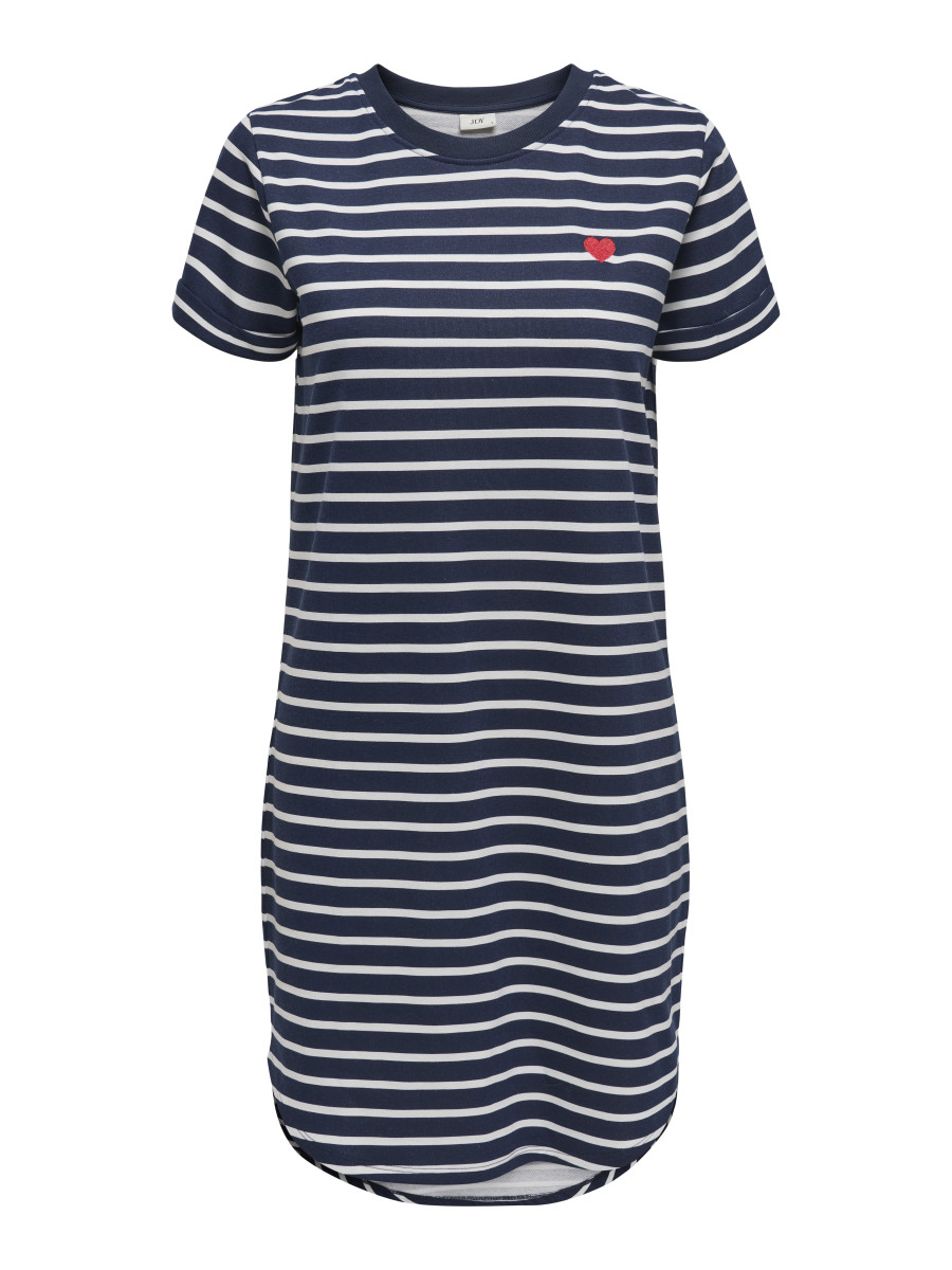 Gestreiftes Sweat-Kleid