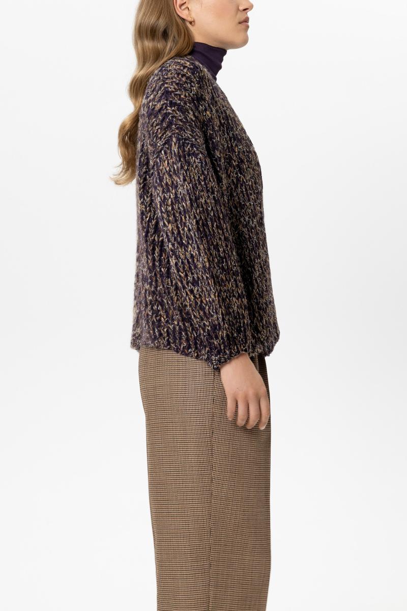 Damen Cardigan mit Mouliné-Struktur