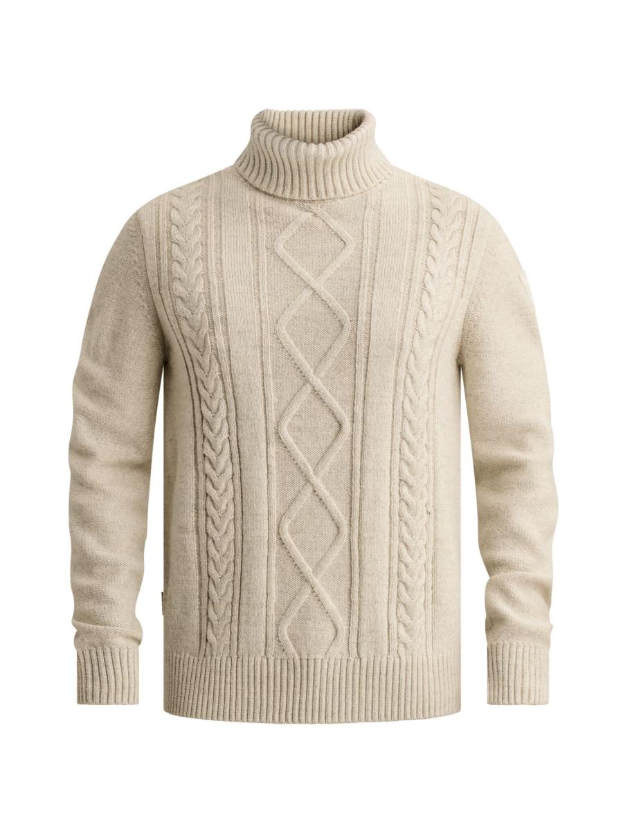 Herren Strickpullover mit Kabelmuster