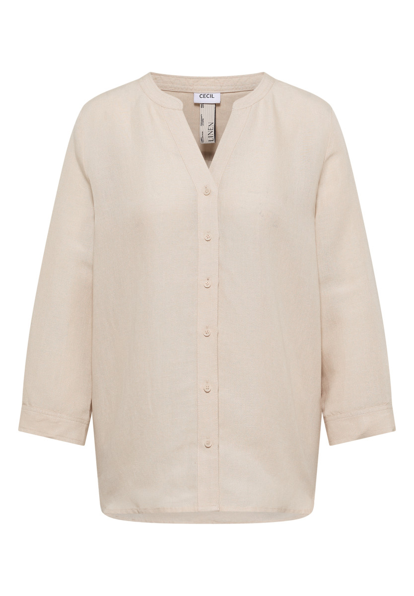 Bluse aus Leinenmix