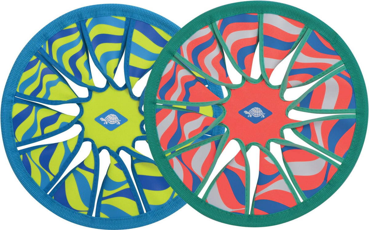 SCHILDKRÖT Schildkröt Neopren Disc, Ø30cm, weiche Frisbee, Wurfscheibe, im Blister, Neon-Orange, 970228