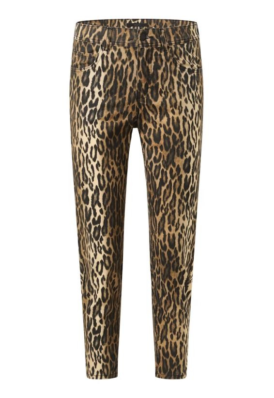 Damen Hose Ornella mit Leoprint