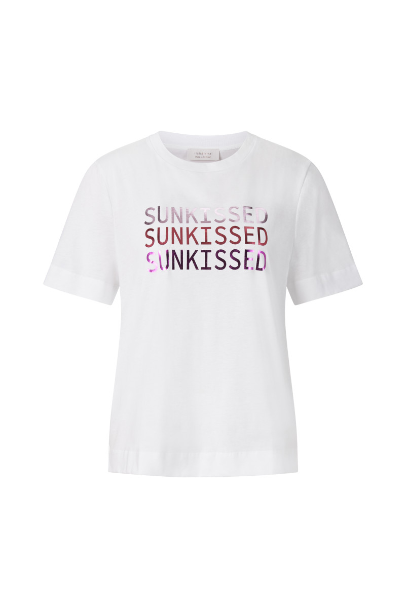 Damen T-Shirt Sunkissed print organic