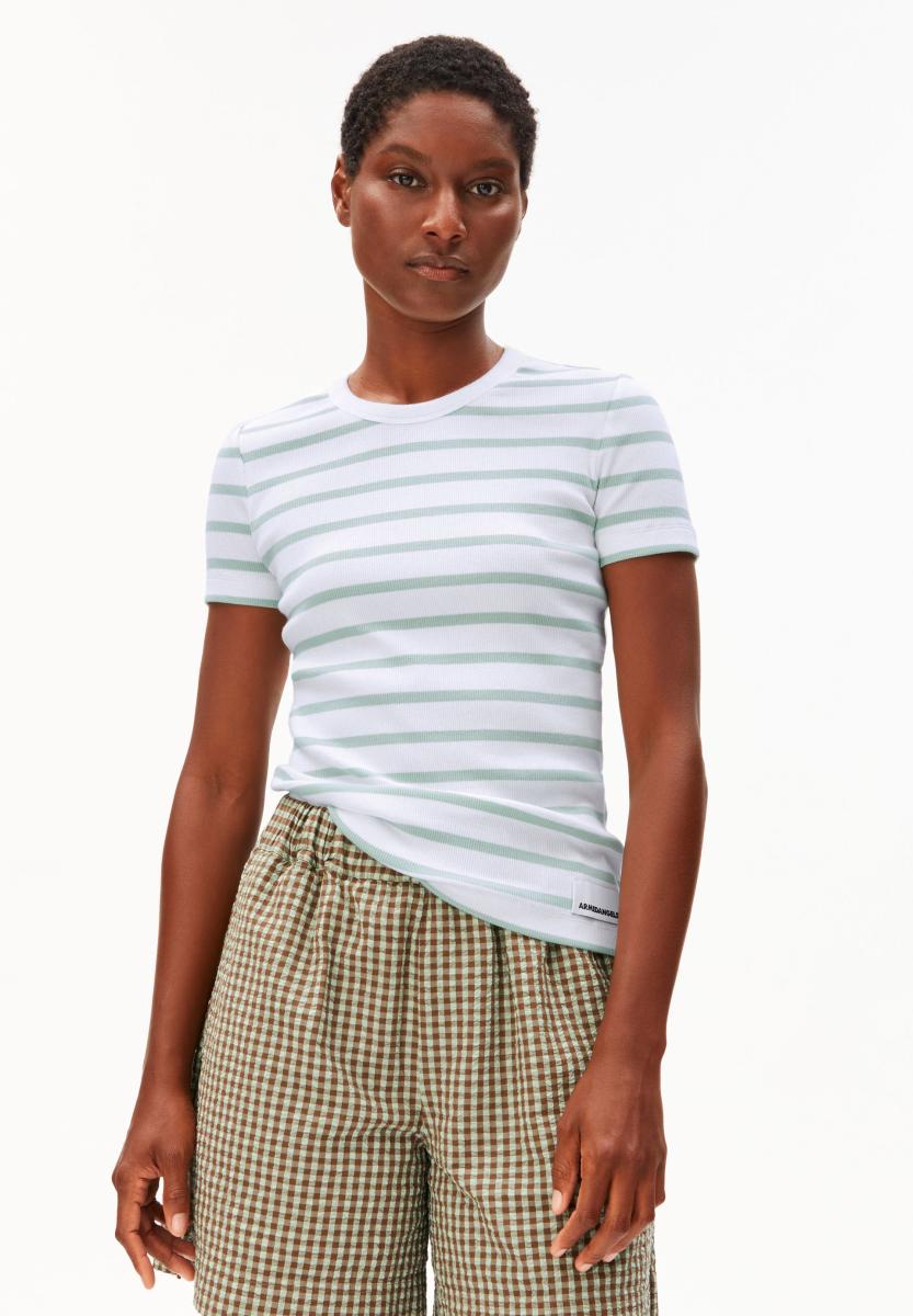 Damen Ripp-T-Shirt KARDAA STRIPES
