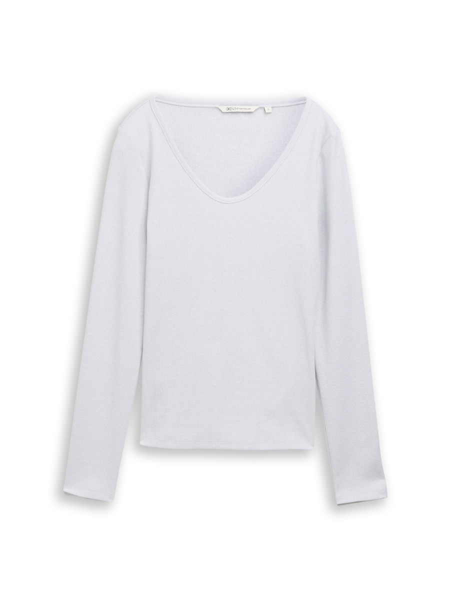 Damen Langarmshirt mit Glitzer-Effekt