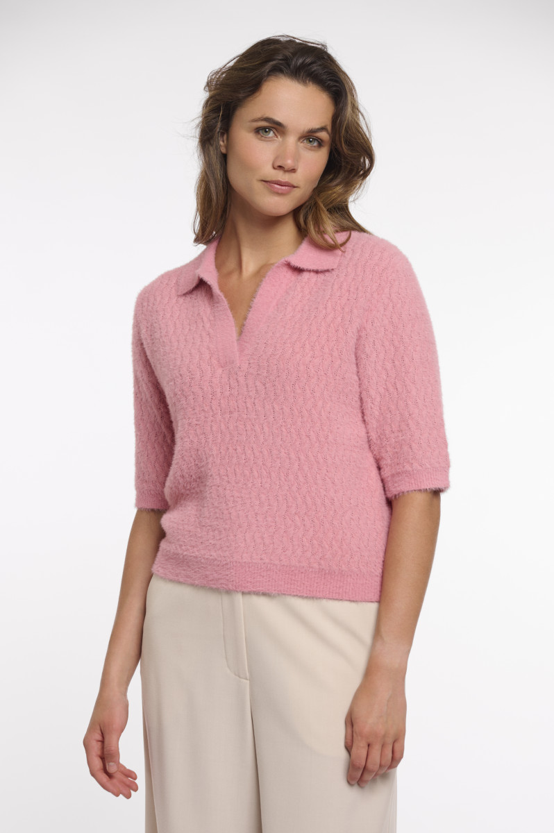 Damen Kurzarm-Pullover Moisa