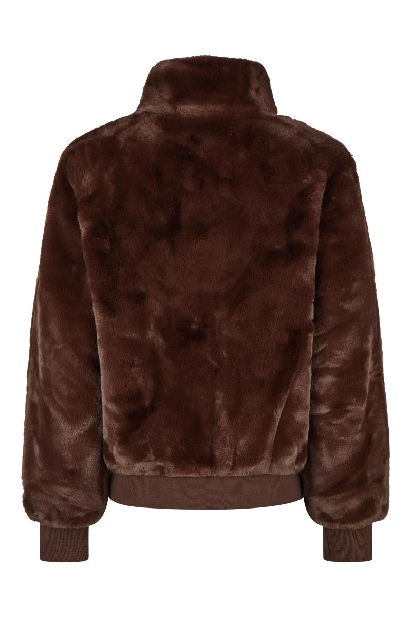 Damen Kunstfelljacke