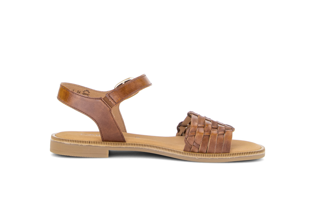 Damen Riemchensandalen Glattleder