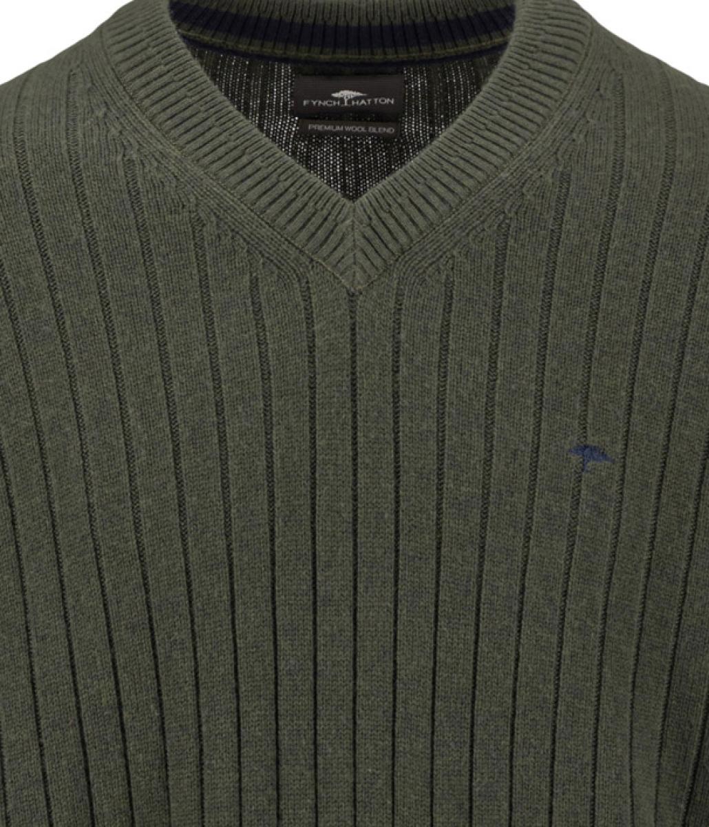 Herren Pullover Ribbed Lambswool
