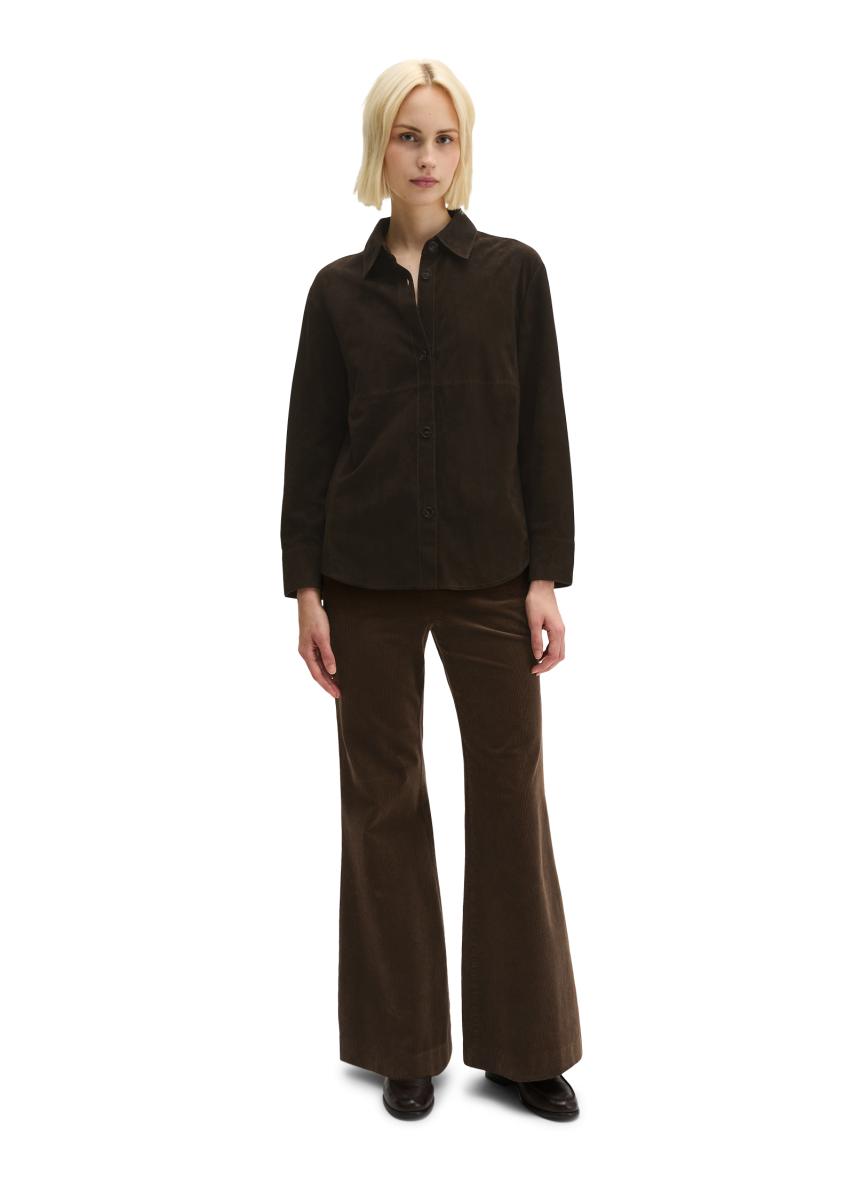Damen Leder-Overshirt