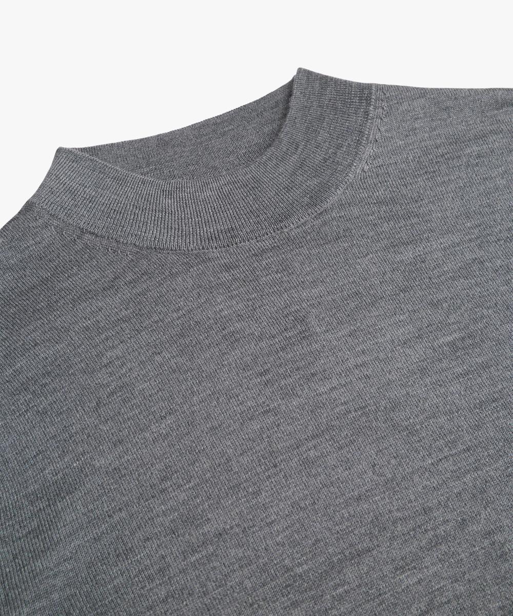 Herren Stehkragen-Pullover aus Merino