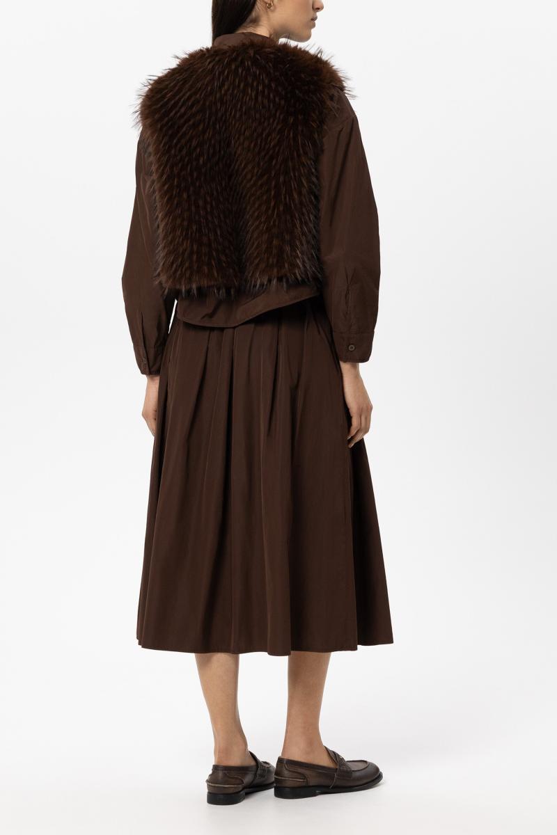 Damen Boho-Weste in Fell-Optik