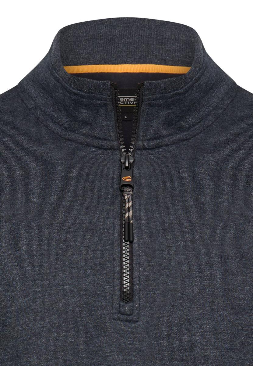 Herren Sweatshirt Mit Troyerkragen