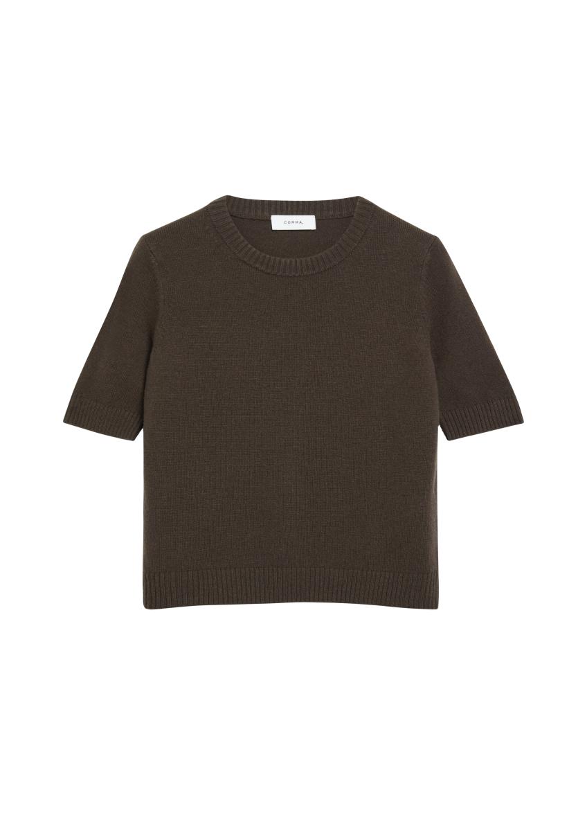 Damen Kurzarm-Strickpullover