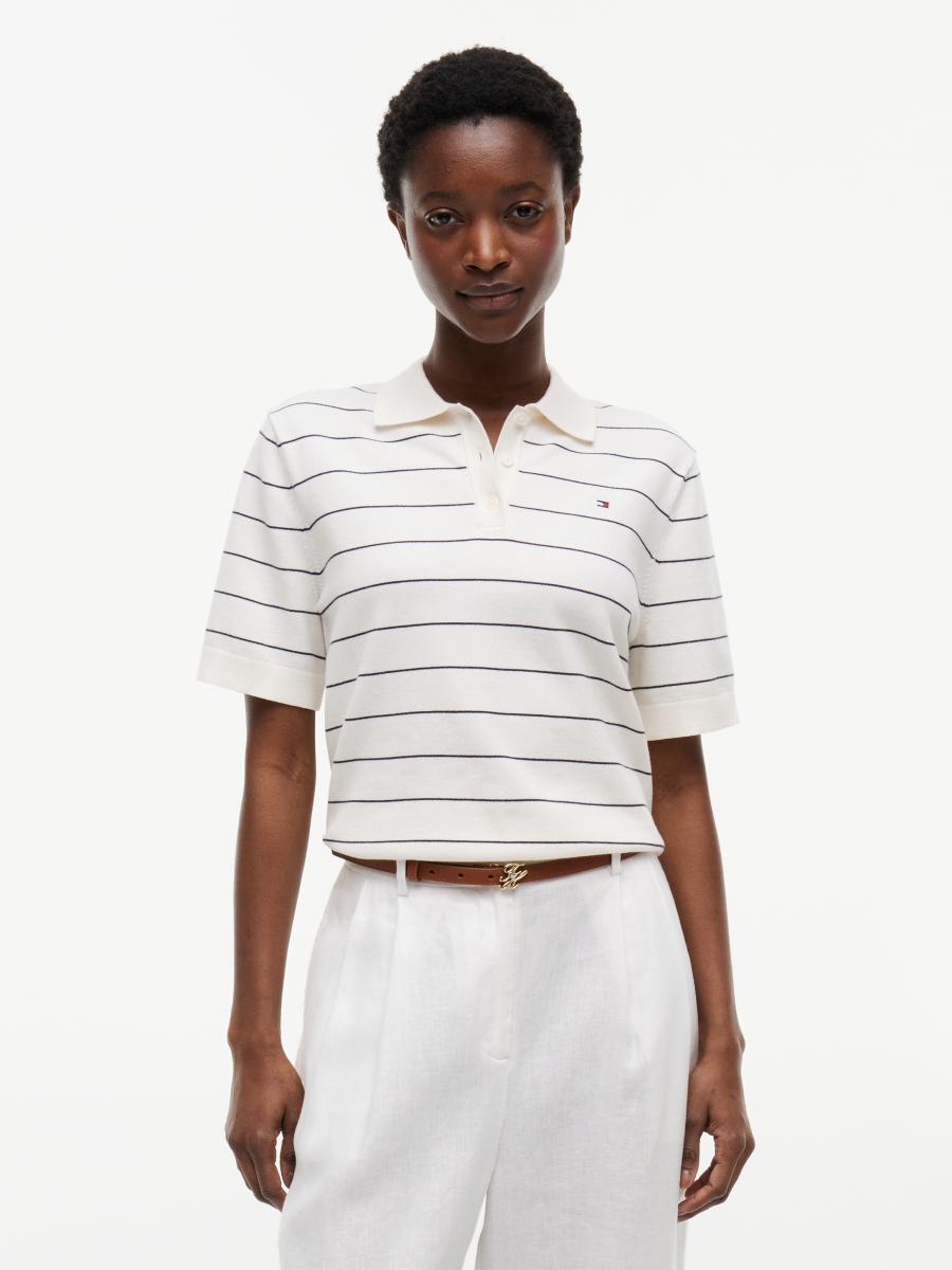 Damen Poloshirt Jersey Stitch