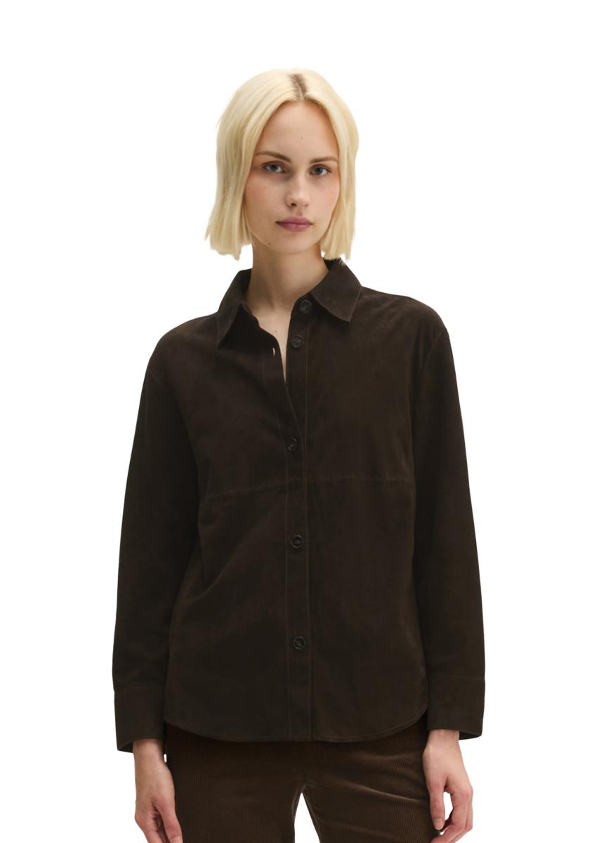 Damen Leder-Overshirt