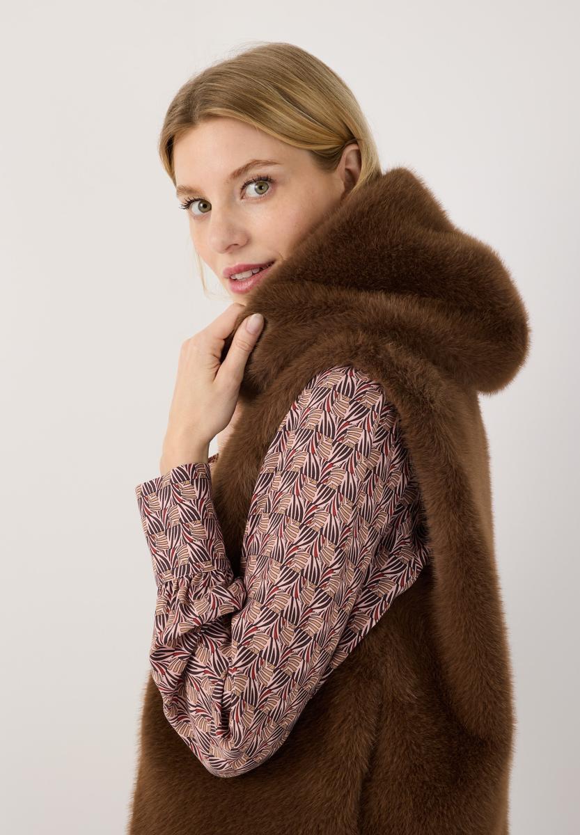 Damen Fake-Fur-Weste
