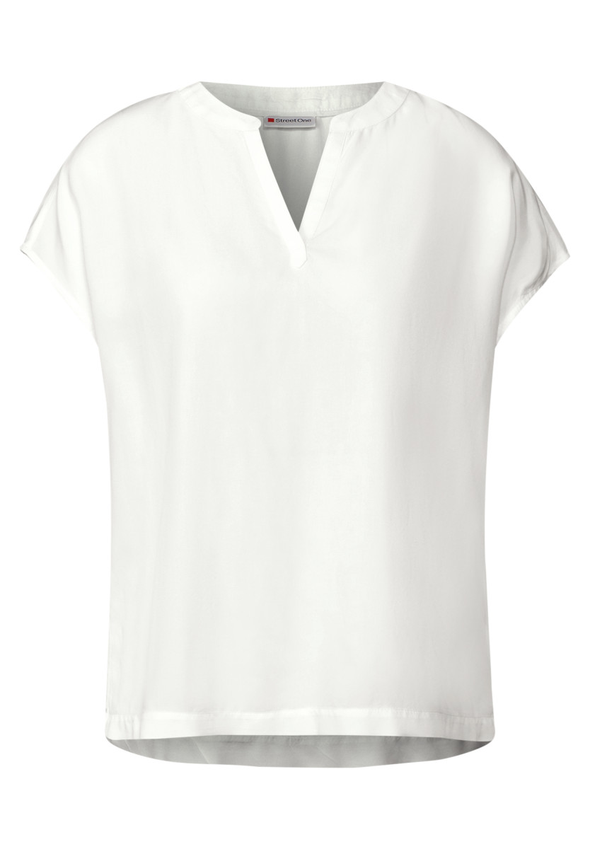 Bluse in Unifarbe