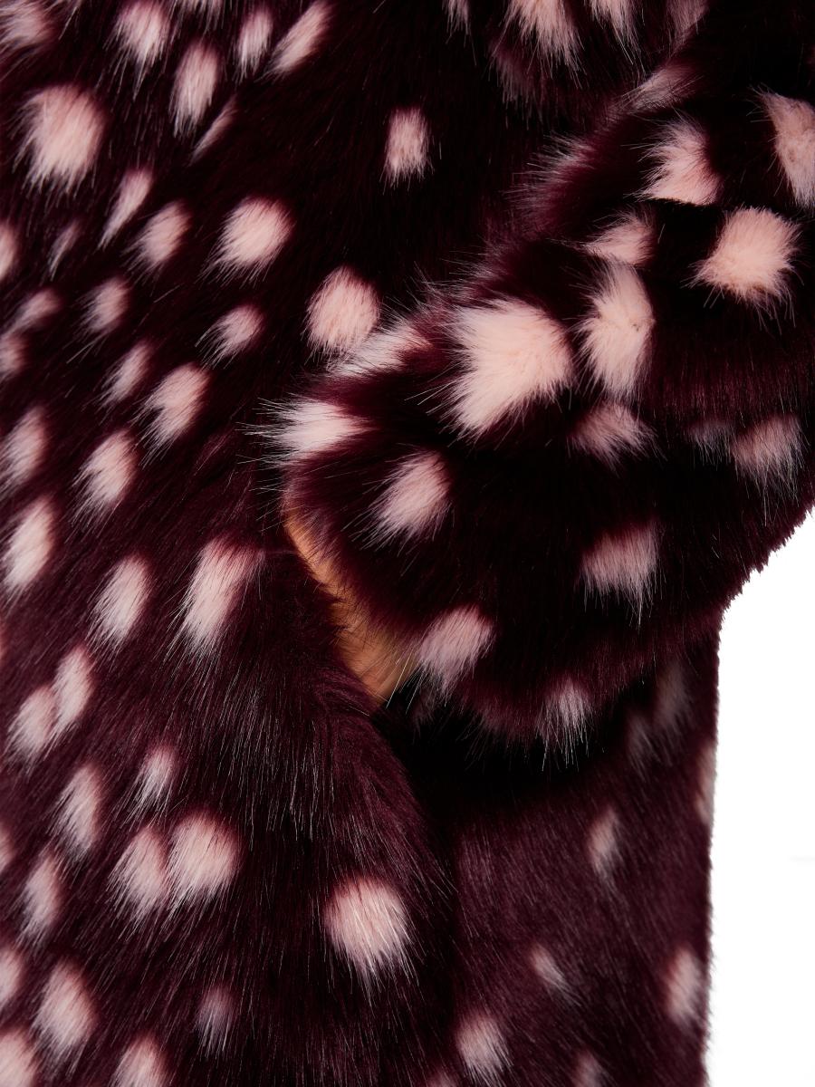 Damen Mantel mit markantem Punkte-Print