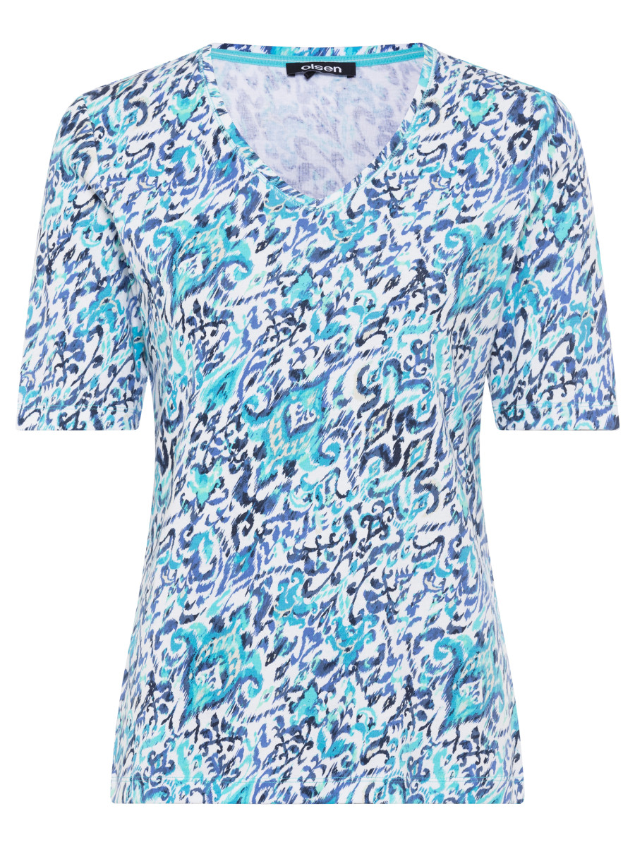 Damen T-Shirt mit Allover-Print