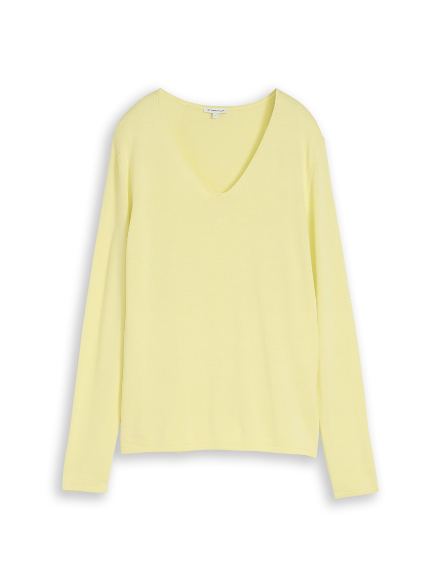 Damen Pullover mit V-Ausschnitt