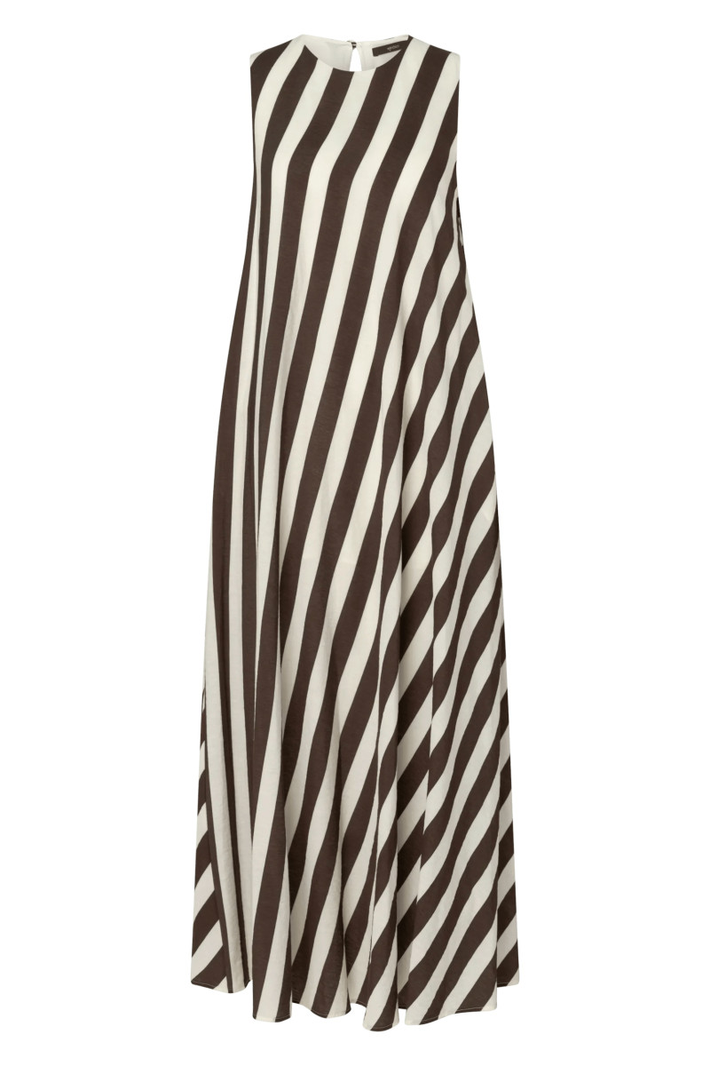 Maxi-Kleid im Viskose-Leinenmix