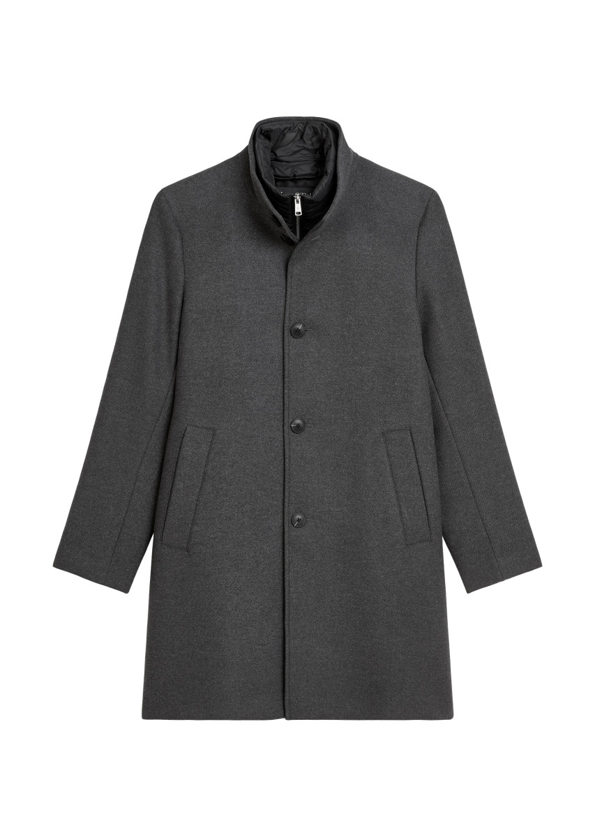 Herren Wollmantel