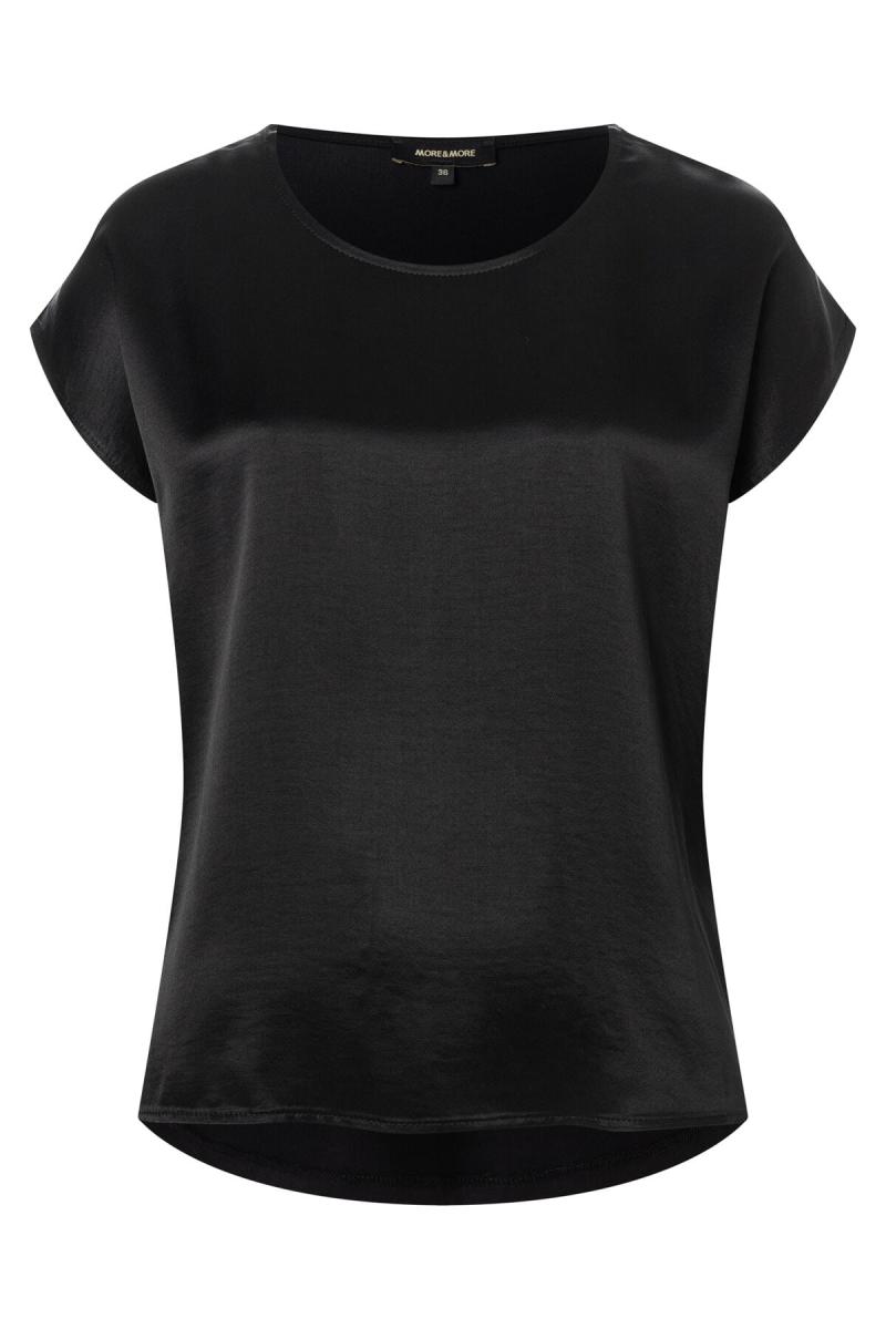 Blusenshirt mit glänzendem Finish